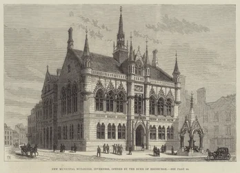 Nieuwe Gemeentelijke Gebouwen, Inverness, geopend door de Hertog van Edinburgh